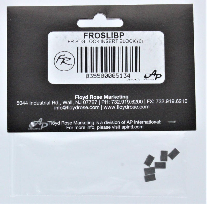 FLOYD ROSE STRING LOCK INSERT BLOCK BLACK (SET OF 6) - Image 2